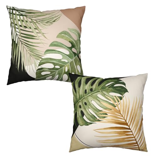 Wnoesat Lot de 2 housses de coussin décoratives modernes à motif ...