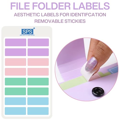 Image of SPS 5 Pocket Expanding File Folder Smile Design - Fits A4 & Letter Size Document Organizer, Accordion File Folders, File Holder for Office, Portable File Organizer, School & Home - Pastel Lavender