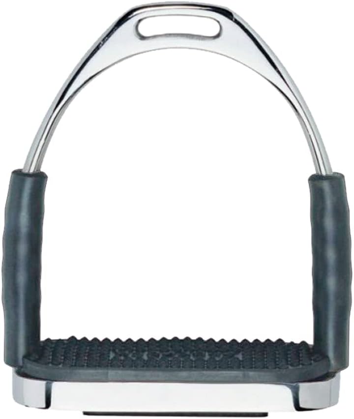 Lorina Equestrian Flexi Stirrups Equestrian Horse Riding (1 Pair) - grays