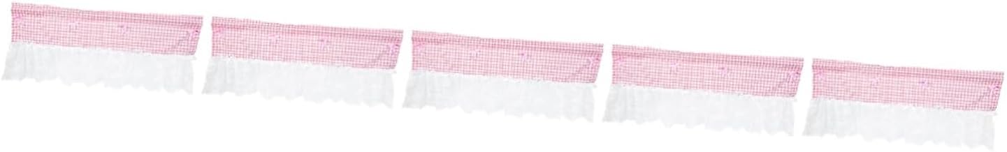 Garneck 5 Peças Cortina Curta De Renda Cortinas Rústicas Cortina De Chuveiro Rústica Country Decoração De Casa Sanefas Para Janelas Cortinas De Janela De Cozinha Sanefas De Cozinha