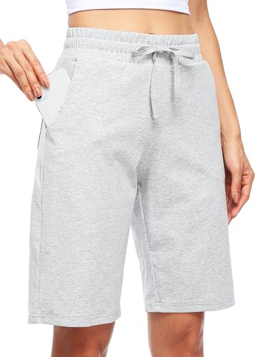 Bermuda en coton pour femme anti-frottement avec poches coupe longue Willit L