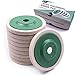 Atoplee 10pcs 3.78'' 96mm Wool Polishing Buffing Wheel Pad Bore Dia