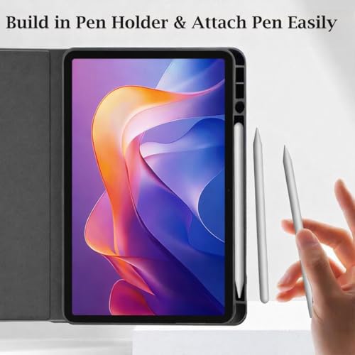 Image of ProElite Case Cover for Xiaomi Redmi Pad 2 11 inch Case, Deer Flip case Cover for Xiaomi Redmi Pad 2 11 inch Case with Pen Holder [Auto Sleep Wake Feature], Dark Green