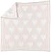 Barefoot Dreams CozyChic Dream Receiving Blanket - Pink/White Hearts