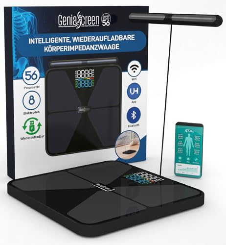 Körperfettwaage Digitale Personenwaage Smart Wi‑Fi GeniaScreen SmartCore