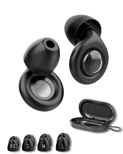 耳栓 睡眠用 32db低減 良い睡眠を助け 騒音を除去し シリコン素材で洗える 男女兼用 収納ボックス付き 仕事/勉強/生活/飛行に適しています(XSSML)