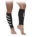 Gabor Fitness Graduated 20-25mm Hg Compression Running Leg Sleeves, Large, Black