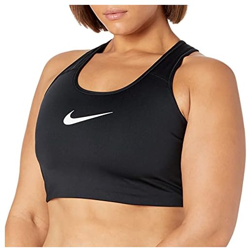 Nike Women's Victory Compression Bra Plus, Black/White, 3X