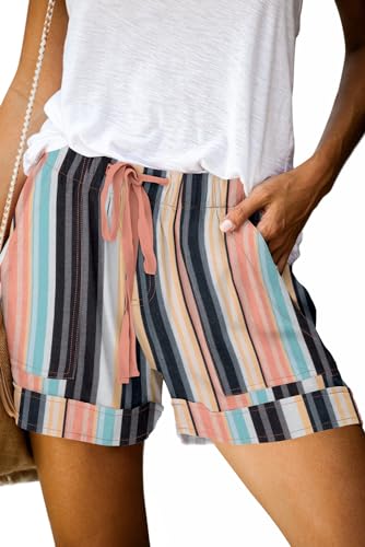 QUEEN PLUS Women's Modest Casual Shorts Vintage Inspired Pants Loose