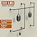 GCCSJ Industrial Pipe Clothing Racks, Rustic Black Industrial Pipe Clothes Rack Design Wall Mounted, Iron Pipe Garment Rods with Three Hanging Rods, Clothing Rack, Perfect for Retail Display or Home