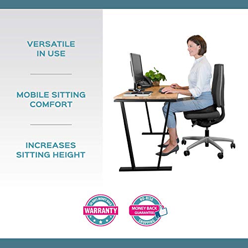 bonmedico Wedge Cushion - Home Office Soft Seat Cushion , Memory Foam Wedge for Back Support