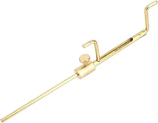 Violin Luthier Sound Post Tool, Precision Brass Column Meter Measuring Caliper Gauge for Accurate Sound Post Height Adjustment, Gold Violin Maintenance Tool with Fluent Lines Desig