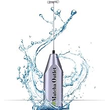 Handheld Electric Milk Frother with Stainless Steel Whisk - Portable Foam Maker