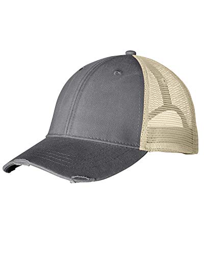 Adams Distressed Ollie Cap OS CHARCOAL/ TAN