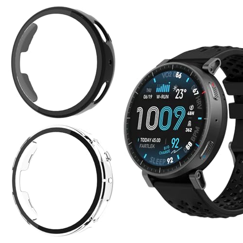 �y2���Z�b�zFor Amazfit Active Max �P�[�X �t�B����+PC�t���[�� ��̌^ Mosasa Amazfit Active Max �p �h���h�o �ی�P�[�X �S�ʕی� �����ȒP �����ߗ� �w��h�~ �����K���X �ی�t�B���� �t�F�C�X�J�o�[