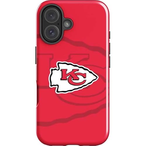 Skinit Impact Phone Case Compatible with iPhone 17 - Officially Licensed NFL Kansas City Chiefs Double Vision Design