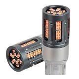 💡【Super brillante】- 2 bombillas LED 7440 T20 W21W, cada bombilla tiene 84 chipsests 2016 superbrillantes. Baja generación de calor, ahorro de energía y una vida útil mucho más larga.