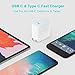 18W USB C Fast Charger Compatible with iPad Pro 12.9, Pro 11 inch 2020/2018, New Air 4 10.5, Google Pixel 5 4 3 2 XL 3A 4A 2XL 3XL 4XL Wall Charger, Foldable Plug, LED, 6.6ft USB C to C Charging Cord