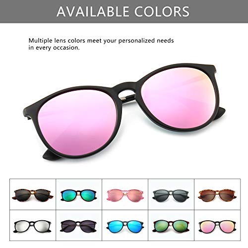 Image of SUNGAIT Premium Vintage Round Sunglasses for Women Men Classic Retro Style