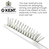 Kent-AH10W-Airhedz-Pro-Narrow-Pin-Hair-Brush-Fat-Pin-White-for-Detangling-and-Grooming Kent AH10W Airhedz Pro Narrow Pin Hair Brush (Fat Pin, White) - for Detangling and Grooming