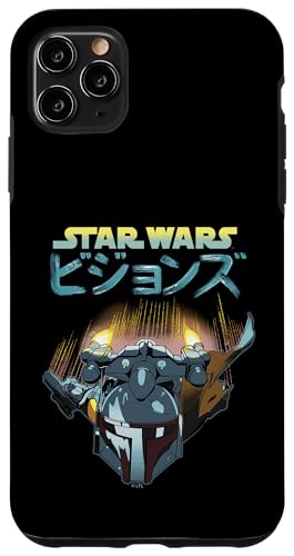 Coque iPhone 11 Pro Max Star Wars Visions Boba Fett Anime Logo