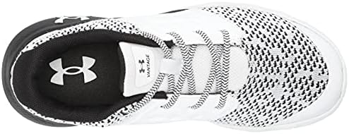 Under Armour Men's Pre-School Vantage Knit Running Shoe, White (101)/White, 13 | Image 4