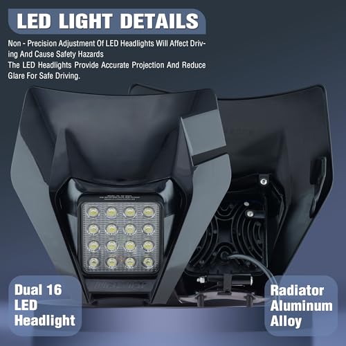 Sawrain SAWRAIN-LIGHT002-A Universal Dirt Pit Bike Led Headlight thumb #5