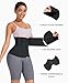 FeelinGirl Waist Trainer for Women Men Waist Wrap Tummy Control Waist Shaper with Loop Waist Trainer for Lower Belly Fat Black