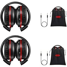SIMOLIO 2 Pack IR Headphones for Car DVD Compatible with Honda Odyssey, Pilot, uConnect VES, Chrysler Pacifica, Town & Country, Dodge Grand Caravan, GMC Yukon, Toyota Sienna, Lexus, GM,Jeep 2006-2023