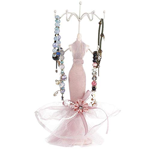 xuuyuu Jewelry Display Stand, Model Dress High-heeled Shoes Earring Necklace Ring Jewelry Holder Stand Decorative Jewelry Storage Hanger Rack Display Gift(Small Model)