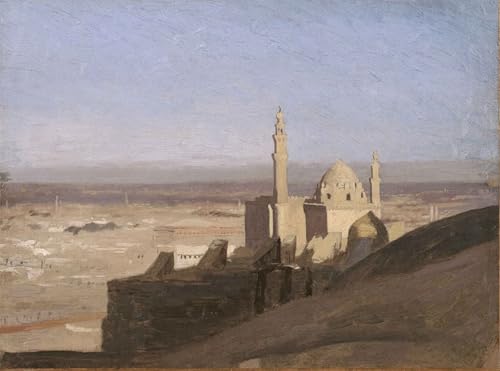 Affiche de Arts Tableaux Célèbres Jean Léon Gérôme Toile Vue du Caire Décoration Salon
