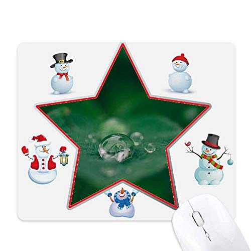 Tapis de souris étoile et bonhomme de neige à glisse haute précision