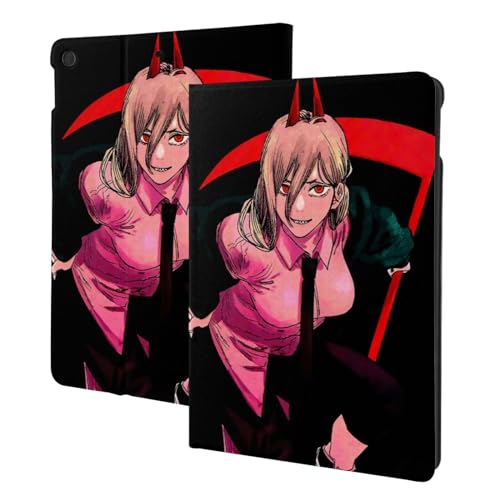 Compatible with チェンソーマン iPad 第10世代 ケース (2022年) タブレットケース iPad 10.9 ケース iPad 10.9インチ iPad 10.9 カバー 10世代ケース PUレザー スマートカバー オートスリープ機能