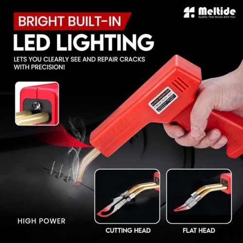 Image of Meltide Plastic Welder Kit, 2-in-1 Hot Stapler for DIY Plastic Repair