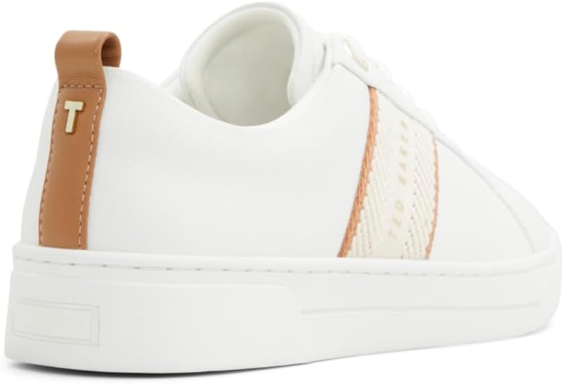 Ted Baker Women's Bailey Icon Side-Strap Leather Court Sneaker