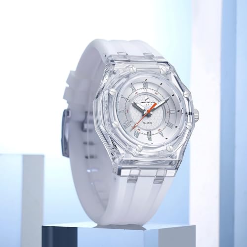 Image of Daniel Hechter Paris Montparnasse Collection Analog Watch for Men with Roman Indices, Octagone Dial and Silicon Strap-DHM1006