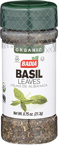 BADIA SPICES Organic Basil Leaves, 0.8 OZ