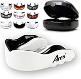 Ares Fightwear® ProLine Mundschutz Boxen inkl. Aufbewahrungsbox für Kampfsport, MMA & Athleten I Maximaler Zahnschutz dank idealer Passform in TOP Qualität I Profi Mouthguard für Herren & Damen
