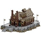 Design: Dieser Baustein wurde vom Rebrickable-Website-Designer Legomocloc (Alex Bonelli) entworfen. Dusseld, auch als Goldener Palast bekannt, ist der Palast der Arhat-Könige. Es befindet sich in Edoras, der Hauptstadt von Rohan, am Fuße der Weißen Berge. Edolas ist auf einem Hügel gebaut und Medusseld ist auf seinem Höhepunkt. Die Details sind exquisit und die Vorder- und Rückseitenformen sind sehr attraktiv in der Struktur.