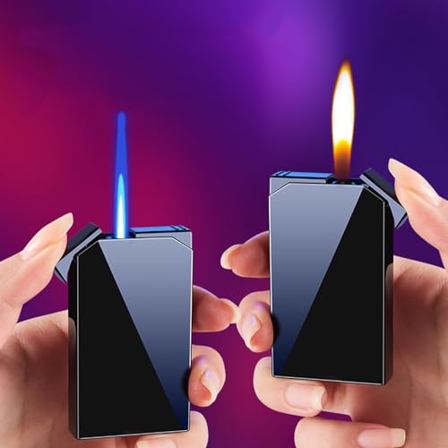Encendedor Dual Flame Negro con Butano Recargable miniatura 3