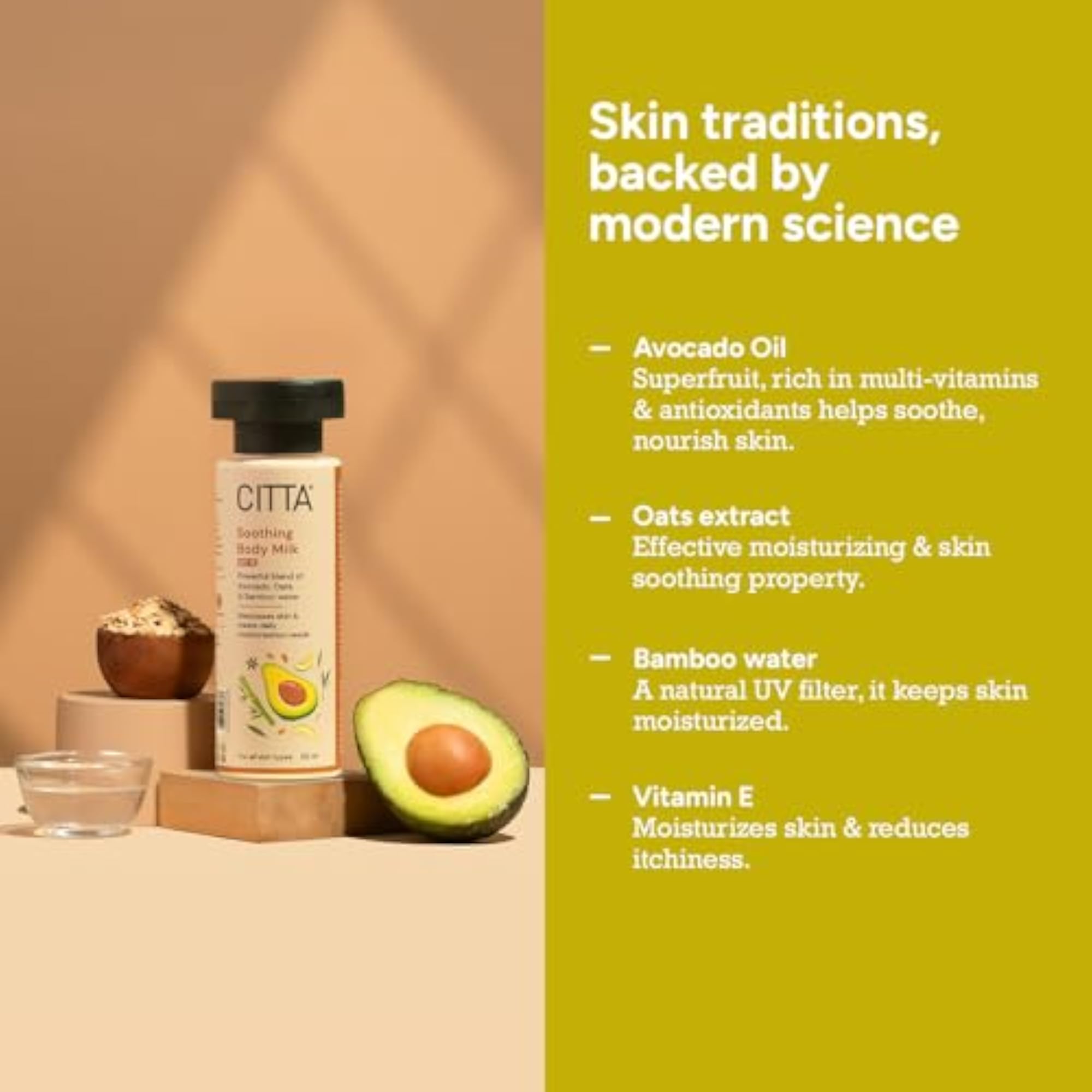Soothing Body Milk with SPF 15, Lightweight & Non-Greasy