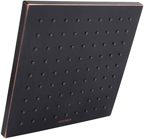 Sakaika 8-Inch 2.5 GPM Square Rain Shower Head from Rainshower Showerhead Collection, Oil-Rubbed Bronze