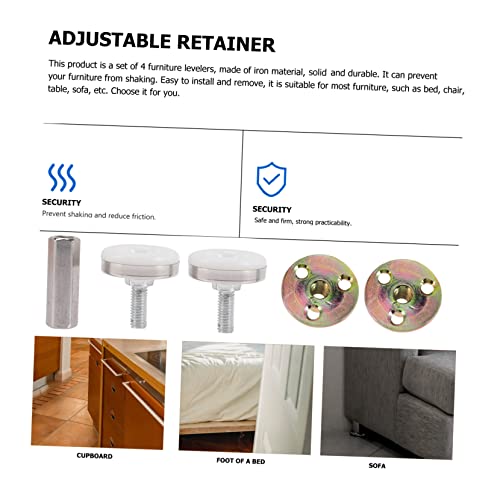 Homoyoyo 4 Pcs Adjustable Bed Frame Threading Tool Headboard Stabilizer Rubber Corner Guards Tools Bed Fixer Adjustable Bed Frame Fixers Bed Anti Shake Tool Holder Bedstead Stopper Bed Stop #TOP6