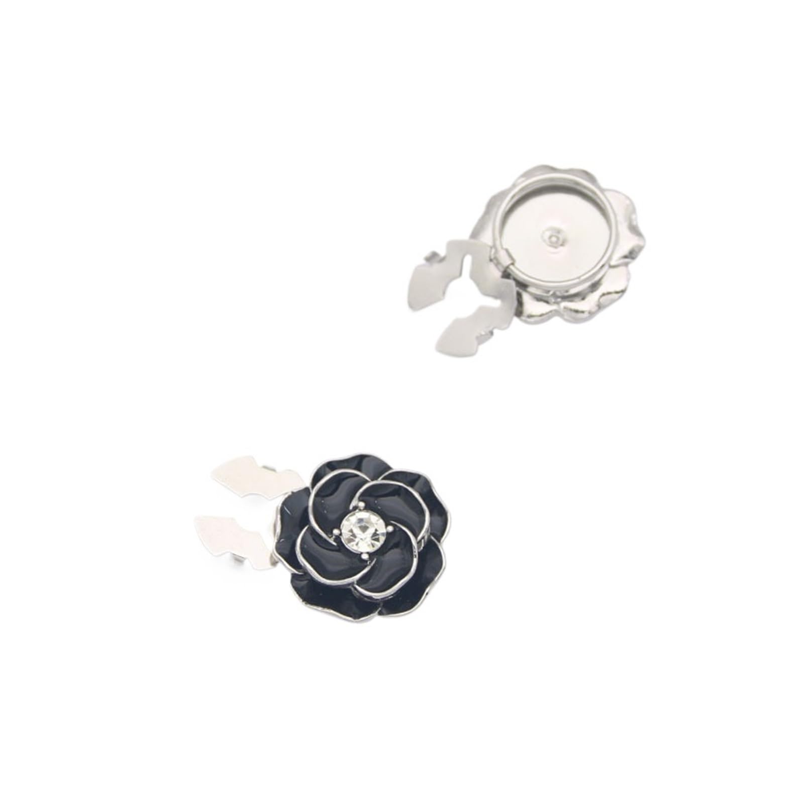 Gemelos de Camelia para Hombre, Elegantes Accesorios Informales de Negocios para Hacer tú Mismo (Blancos)
