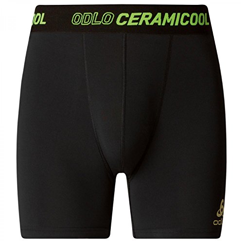 Preisvergleich Produktbild Odlo Herren Boxers Ceramicool Unterhose, Black / Safety Yellow, L