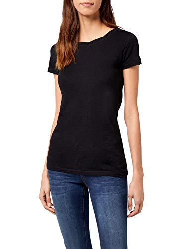 Marc O'Polo Damen Damen T-Shirt mit leicht melierter Oberfläche, bequemes...