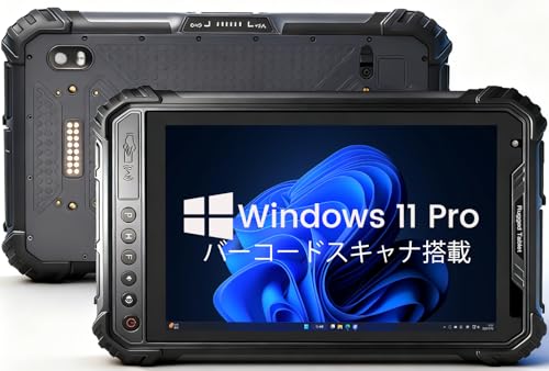 Kayoote ST9 Pro 8�C���` �^�t�l�X�^�u���b�g �o�[�R�[�h���[�_�[���� 1D/2D QR�X�L���i���� �݌ɊǗ��E�����q�Ɍ���, Win 11 Pro �Y�ƗpPC, Celeron N5100 4GB RAM 64GB ROM, IP67�h���h