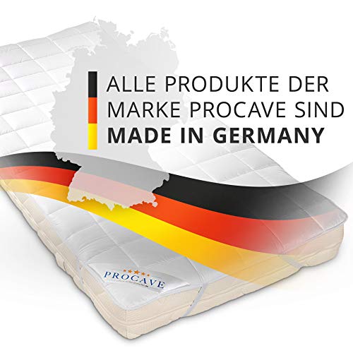 PROCAVE Zacht onderbed van 100% katoen, ademende matrasbeschermer, hoogwaardige matrastopper 90x200 cm - Image 7