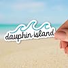 Squiddy Dauphin Island - Vinyl Sticker Decal for Phone, Laptop, Water Bottle (2.5" Wide) #1