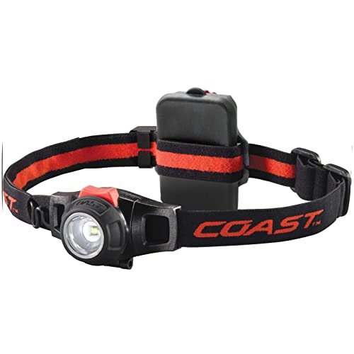 Coast LED Lenser Rechargeable Focusing LED Headlamp with VLT H7R, Black (TT7498CP)